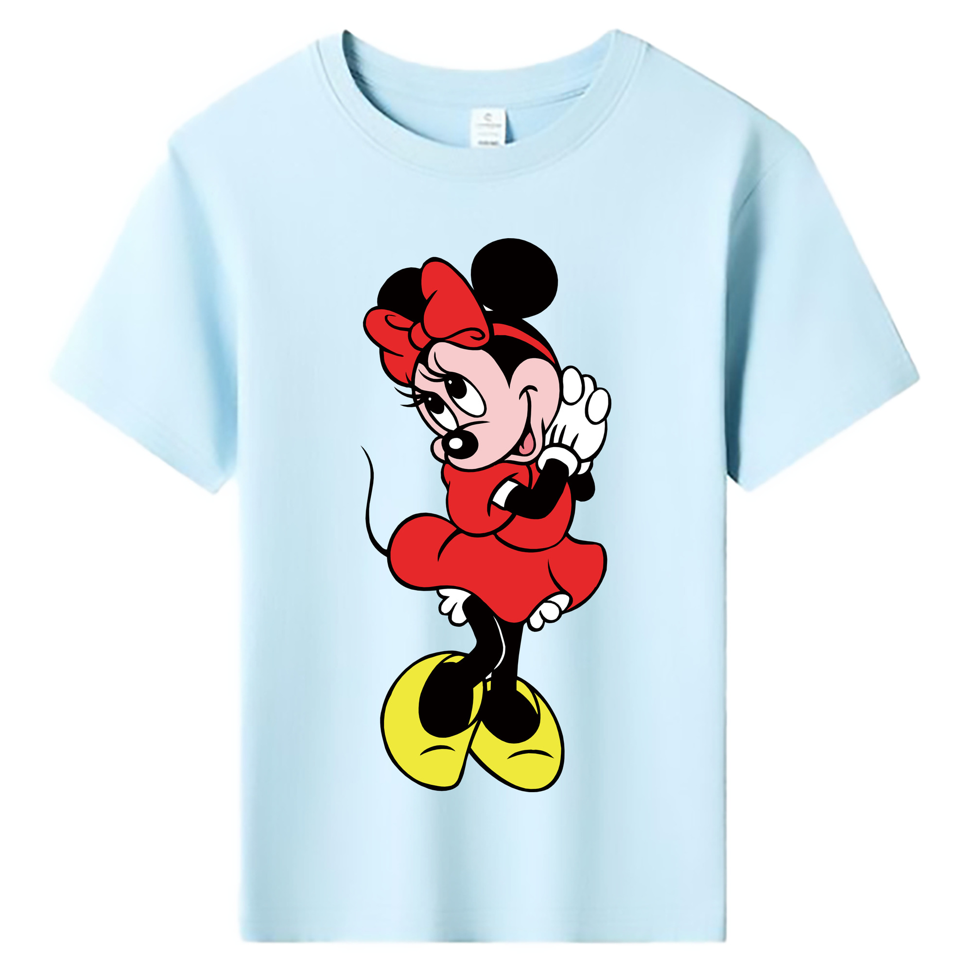 ミッキーマウス Mickey Mouse 綿100％キッズTシャツ（フロントプリント）